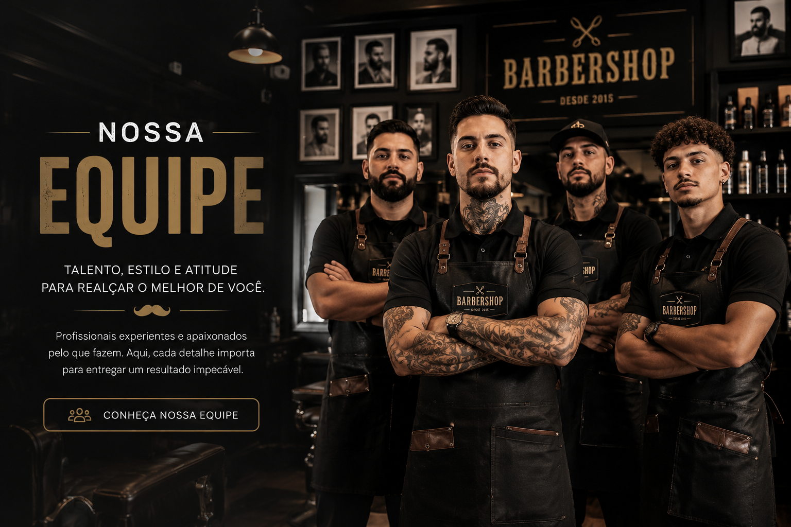 Barbeiros que entendem seu estilo e executam com precisão.