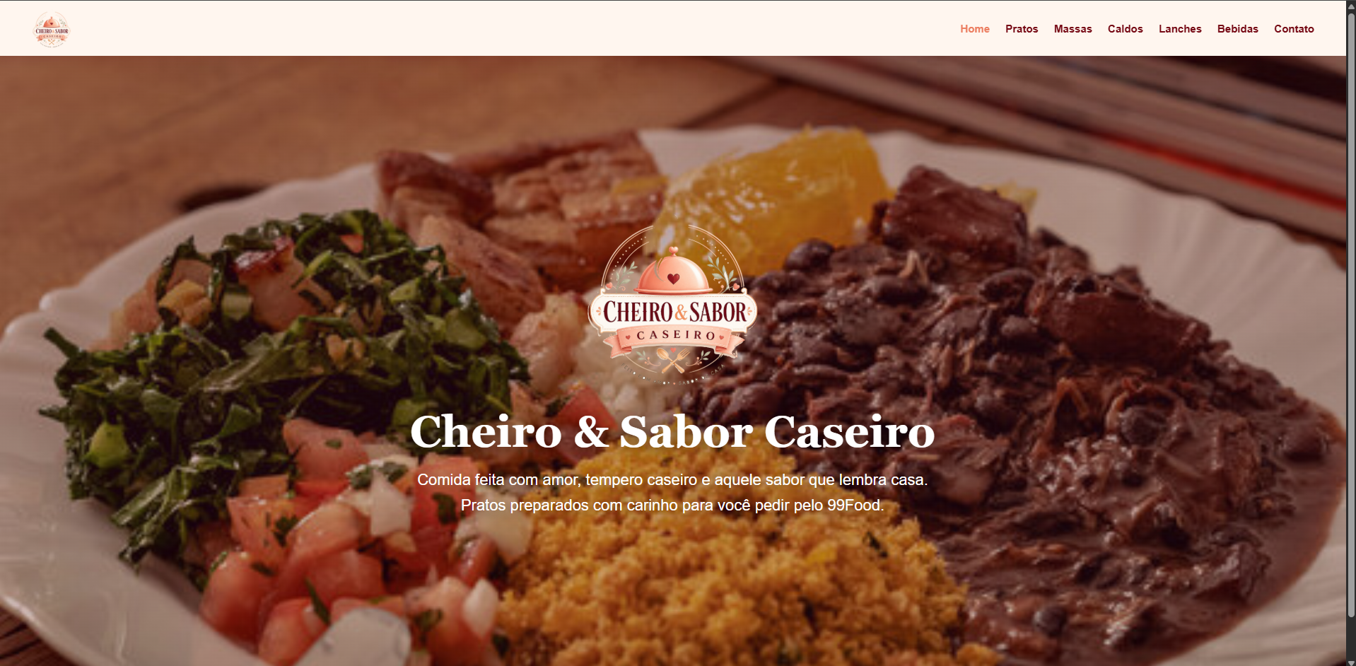 Projeto Site Cheiro e Sabor Caseiro