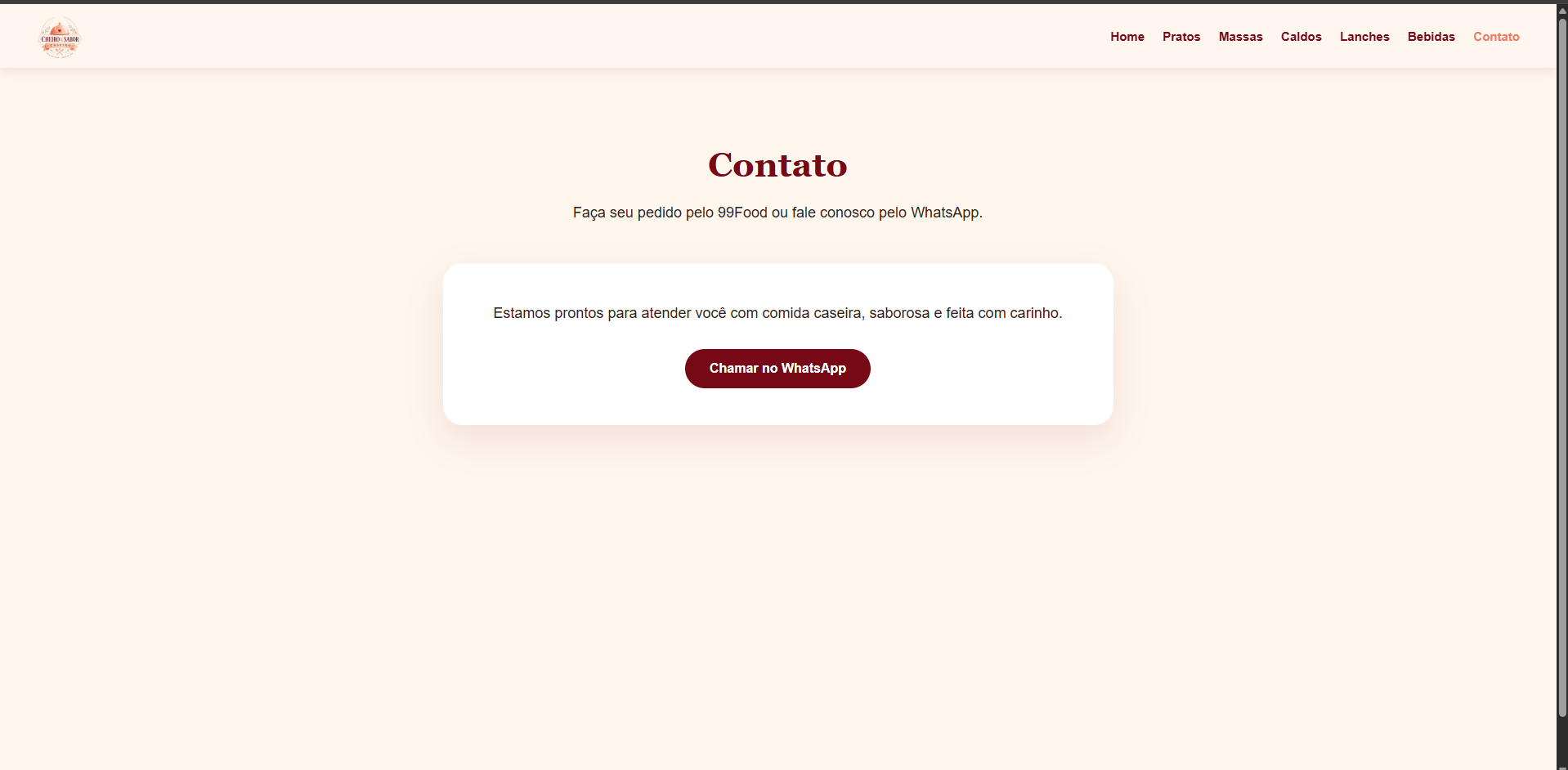 Site Cheiro e Sabor Caseiro — imagem 4