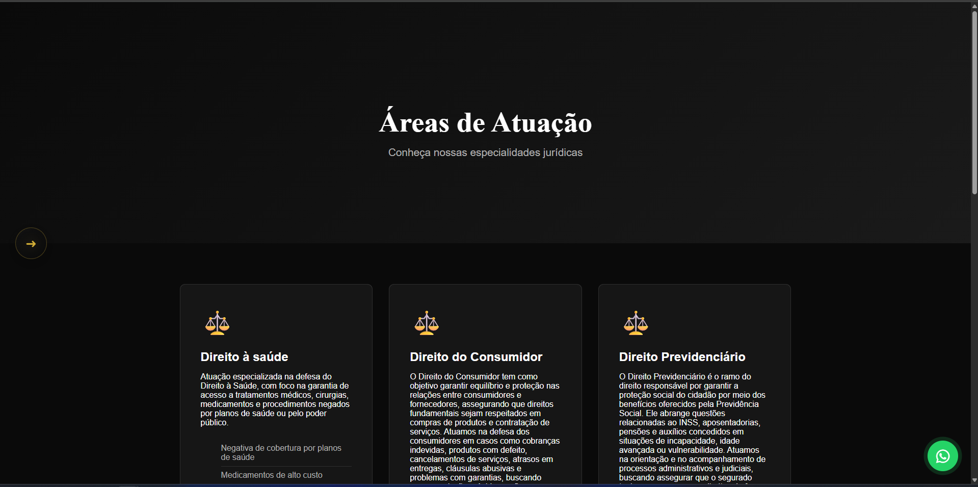 Site Jurídico Dra. Fernanda Martins — imagem 4