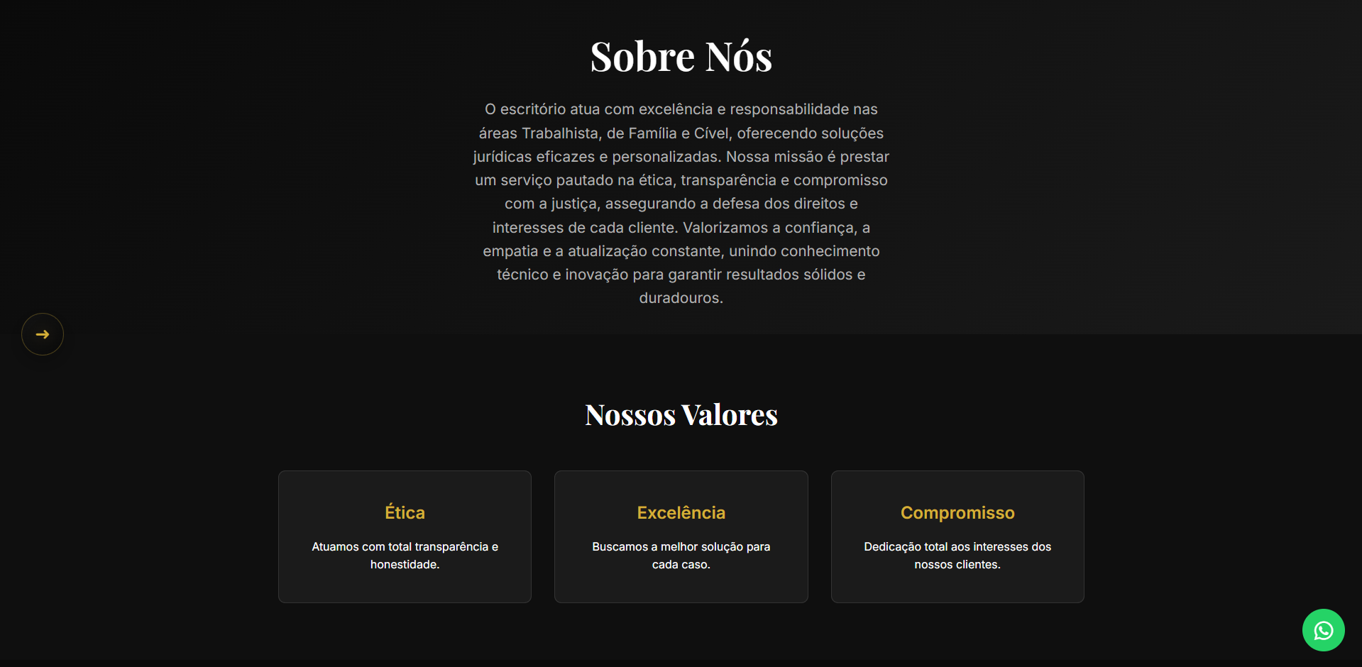 Site Jurídico Dra. Fernanda Martins — imagem 3