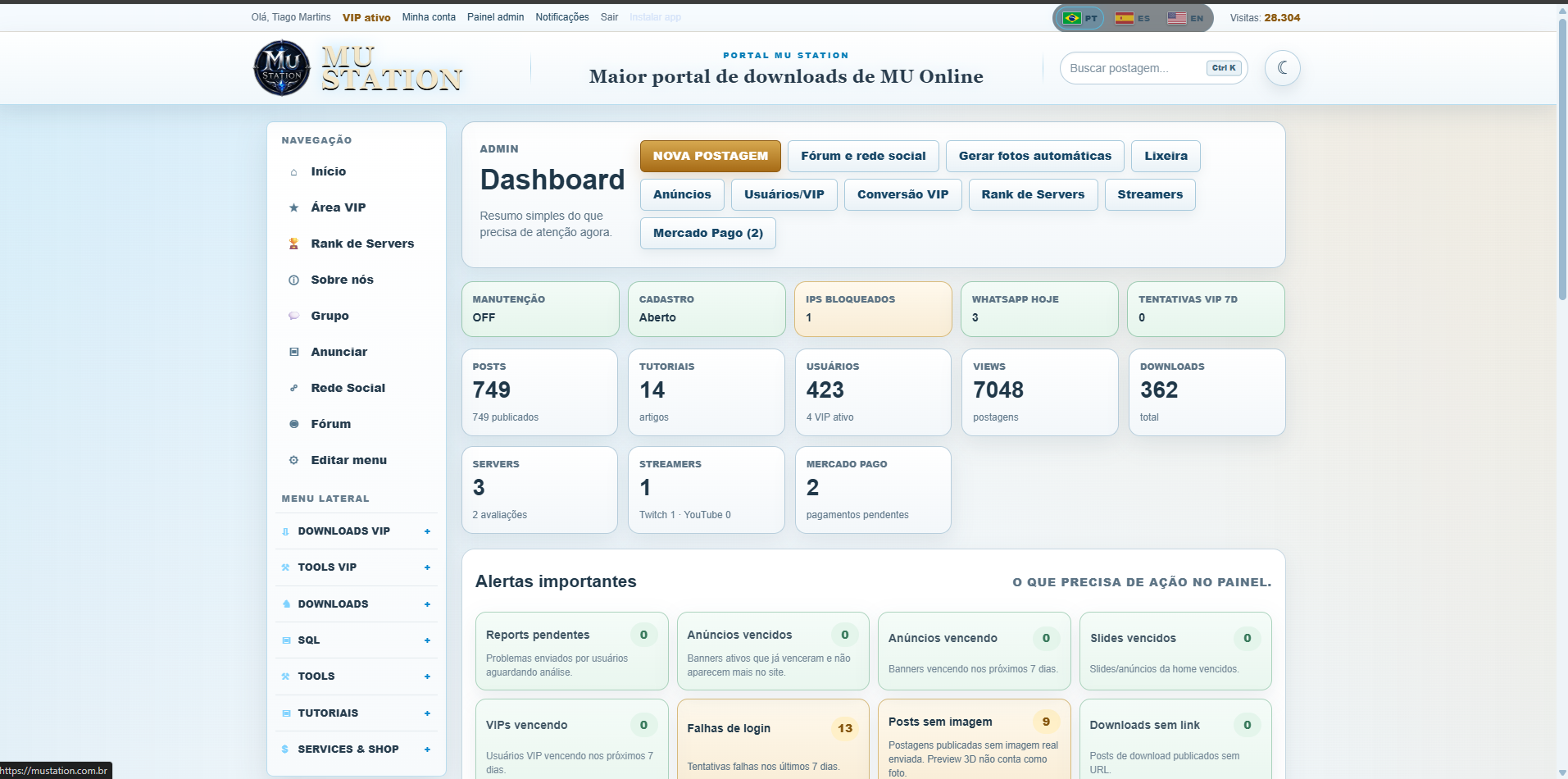Site Mu Station para Downloads — imagem 4