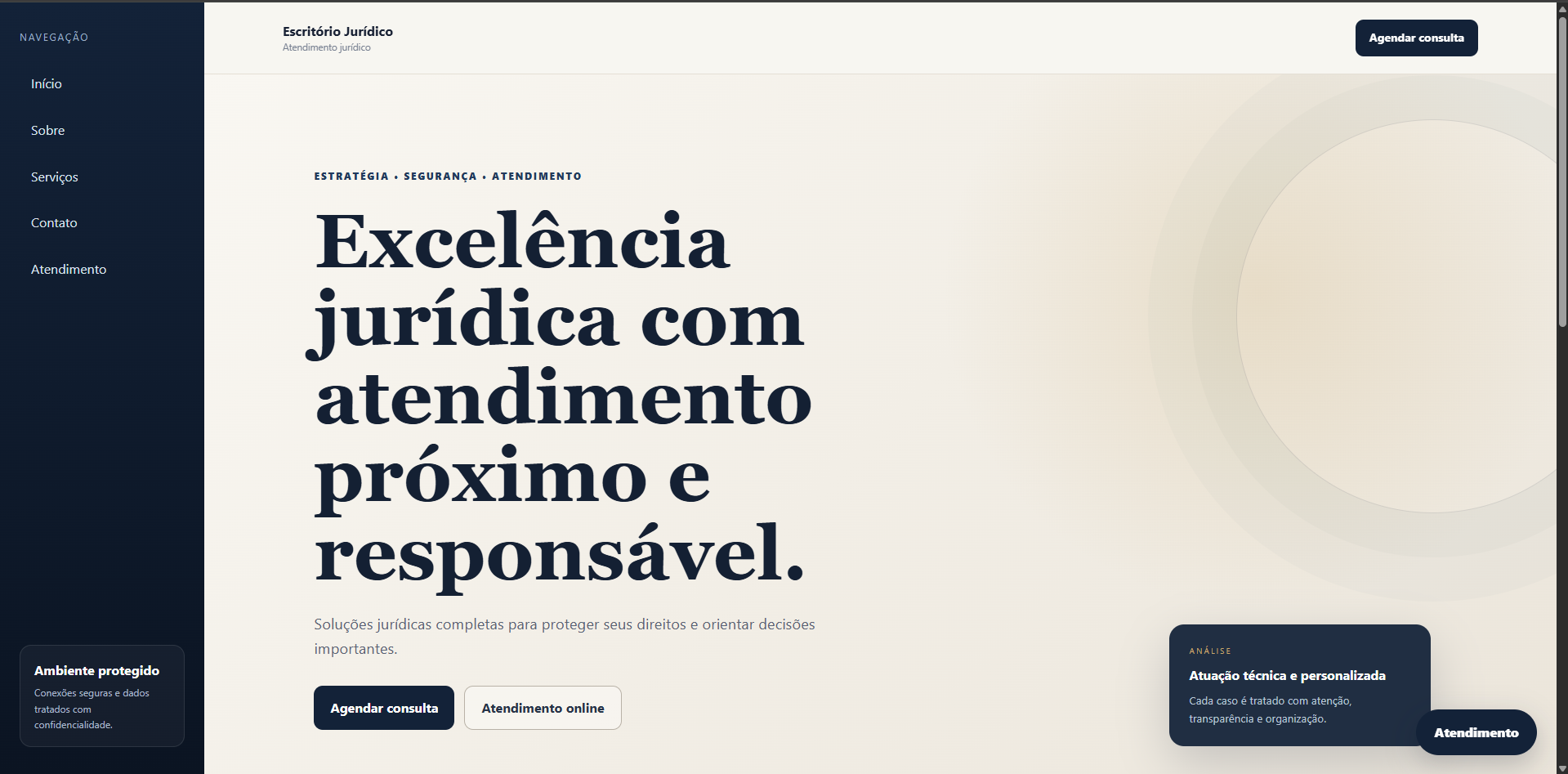 Prévia do projeto Site Jurídico 5
