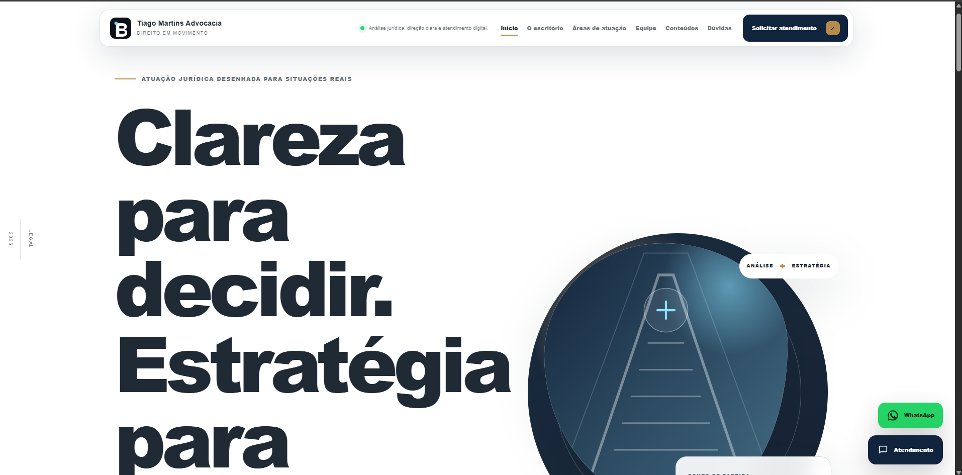 Prévia do projeto Site Jurídico 3