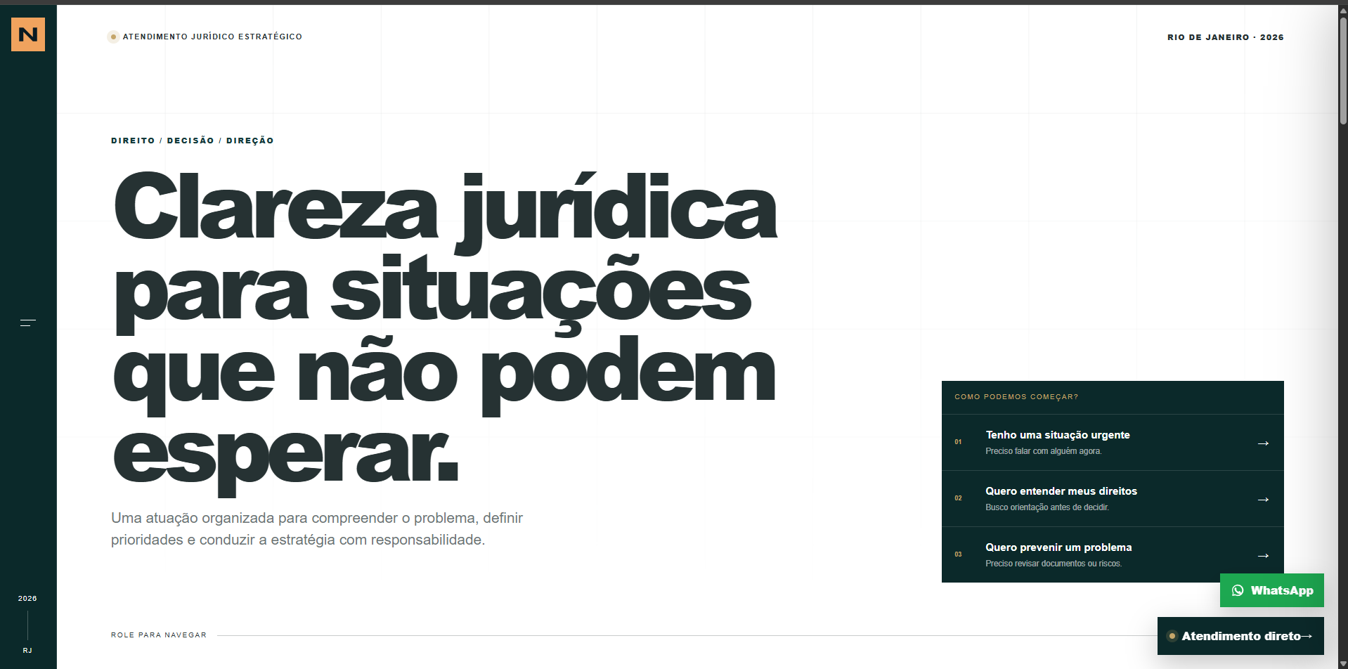 Prévia do projeto Site Jurídico 4